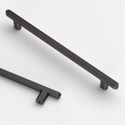Asidrama 10 Pack 6.3 Inch(160mm) Oil Rubbed Bronze Kitchen Cabinet Handles, Cabinet Pulls Kitchen Cabinet Hardware for Cupboard Drawer Pulls - color: Oil Rubbed Bronze, size: 6.3" Hole Center, style: 10 Pack