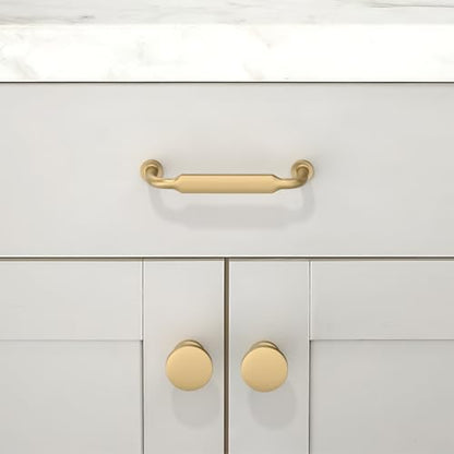 10 Pack Champagne Bronze Cabinet Pulls 3.75 Inch(96mm) Kitchen Cabinet Handles Solid Zinc Alloy Cabinet Hardware Drawer Pulls - color: Champagne Bronze, size: 3.75" Hole Center