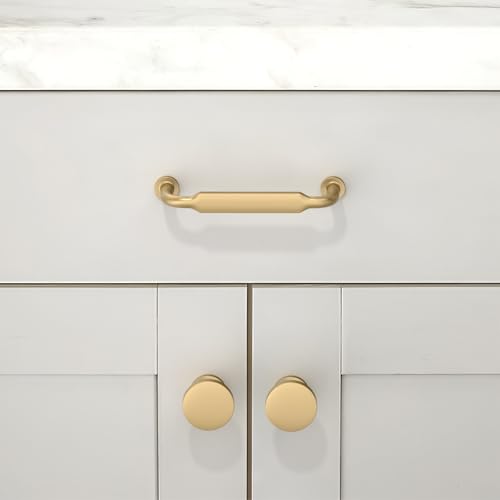 10 Pack Champagne Bronze Cabinet Pulls 4 Inch(102mm) Kitchen Cabinet Handles Solid Zinc Alloy Cabinet Hardware Drawer Pulls - color: Champagne Bronze, size: 4" Hole Center