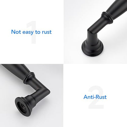 HOME EDIT Matte Black Cabinet Handles 3-1/2 Inch Pulls 5 Pack - color: Matte Black, size: 3-1/2 inches Hole Center