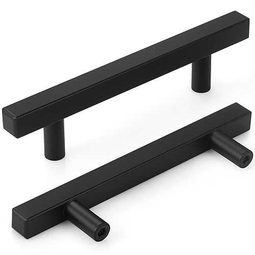 AEEKEL 30 Pack 6" Length Kitchen Cabinet Handles, Matte Black Drawer Pulls - color: Matte Black, size: 3-3/4 In Hole Center