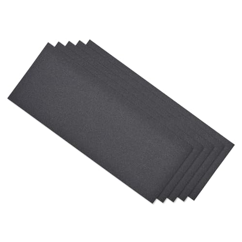Wet Dry Sanding Sheets, 9 Inch x 3.6 Inch 320 Grit Sandpaper Sheets Silicon Carbide - Applications: for Furniture, Hobbies and Home Improvement, Drywall, Wood, Metal, 5 Pieces - size: 320 grit