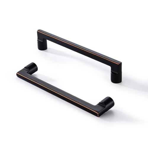 AVICCI 10 Pack Cabinet Pulls 10 Pack 6.3"/160mm Oil-Rubbed Bronze Kitchen Cabinet Handles Modern Pulls for Dresser Drawers,Cabinet Hardware Cabinet pulls - color: Oil Rubbed Bronze, size: 6.3"(160mm)Hole Center-10Pcs