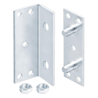 GBGS 4 Sets Bed Rail Bracket,No-Mortise Wood Bed Frame Hardware