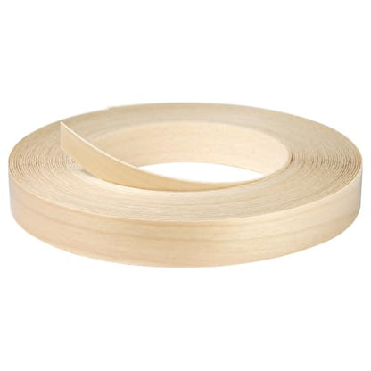 Birch Edge Banding 3/4 Inch x 50 FT Roll, UV Prefinished Ready-to-Use Surface, 8 FT+ Continuous Lengths, Pre-Glued Iron-On Veneer, for Cabinets, Plywood & DIY Furniture - color: Birch - UV Prefinished, size: 3/4 in x 50 ft