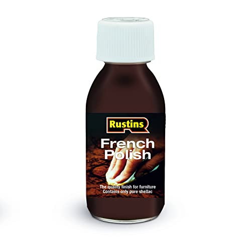 Rustins French Polish Pure Shellac Quality Finish for Furniture 125ml | 4.2 Fl. Oz. - size: 125ml