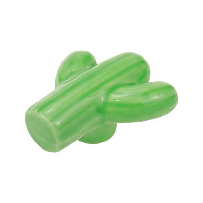 Bitray 6 PCS Green Cactus Ceramic Drawer Pulls Cabinet Knobs for Dresser