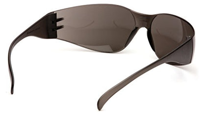Pyramex Intruder Safety Eyewear Clear Frame Full Foam Padding Clear Anti-Fog Lens - color: Gray Anti-fog Lens/ Gray Frame, style: Standard