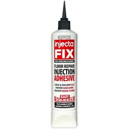 Floor-Fix Pro Injectafix - All in One Repair Kit for Loose/Hollow & Tiles Repair + Squeaky Wood, LVT & Laminate. Includes Anti- Clog Air-Tight Cap. Does NOT Require Caulk Gun - color: 1