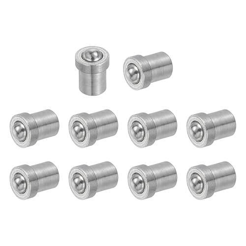 uxcell 10Pcs Stainless Steel Spring Plunger 3.5x2.5 mm Precision Ball (10N) - size: 3.5 x 2.5 mm(10N)