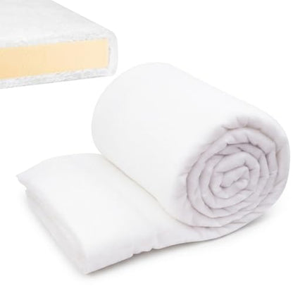 Upholstery Batting - 1/2 inch Thick Polyester Batting for Cushions, High Loft Cushion Wrap & Furniture Padding - 36" x 5 Yds - Super Soft Polyfill Batting for DIY, Sofa & Chair Repair - size: 36In x 5 Yards