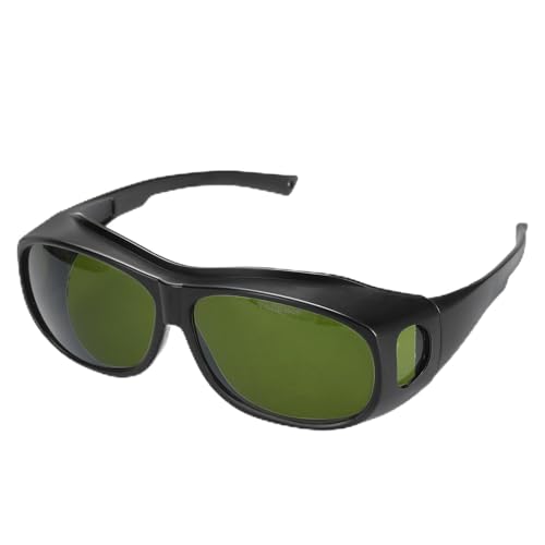 HARFINGTON Welding Safety Glasses IR PPE Protective Glasses Lens CE Certified Protective Welding Eyewear - color: Green, size: Shade 3