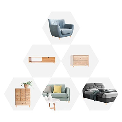 2" Round Solid Wood Furniture Leg Set of 4 Mid-Century Modern Sofa Couch Bed Coffee Chair Desk Straight Feet Legs with Pre-Drilled 5/16（M8） Inch Bolt& Screws& Rubber Pads… - color: 4sets, size: 2”