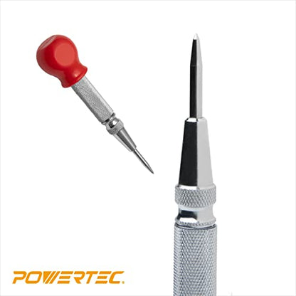 POWERTEC Cabinet Hardware Jig w/Center Punch, Drawer Jig for Installing Pulls, Knobs, Handle on Cabinet and Drawer, Woodworking Tools for Cabinet Handles, Drawer & Cabinet Pulls Installation (71412) - style: Cabinet Hardware Jig w/Center Punch, T Track &
