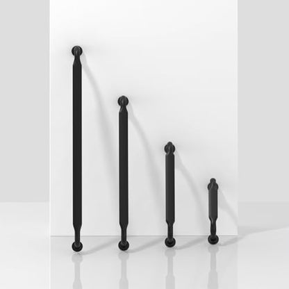 10 Pack Matte Black Cabinet Pulls 3.75 Inch(96mm) Kitchen Cabinet Handles Solid Zinc Alloy Cabinet Hardware Drawer Pulls - color: Matte Black, size: 3.75" Hole Center