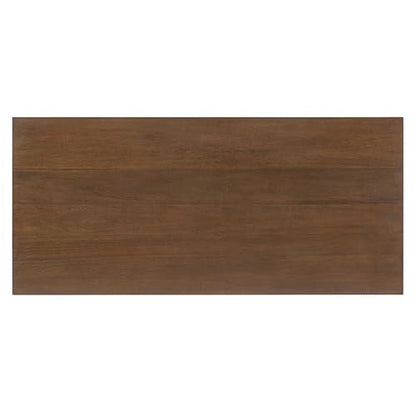 7-Piece Dining Table Set with 6 Chairs, 71 Inch, Walnut - color: Beige,walnut-a