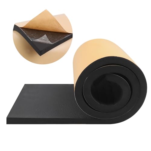 FONUNO Neoprene Foam Padding with Adhesive Closed Cell Foam, Black - color: Black, size: 12" Wide x 59" Long x 3/4" Thick