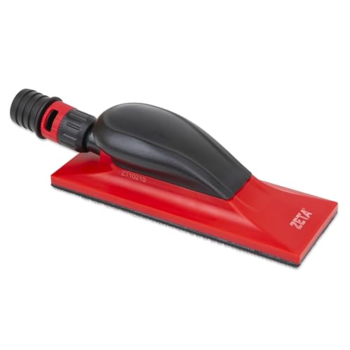 ZETA Dust-Free Multi Hole Vacuum Hand Sanding Block - Hook & Loop Backing (2.75" x 8") - size: 2.75" x 8"