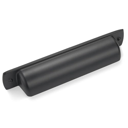 10 Pack 3.75 inch(96mm) Matte Black Kitchen Cabinet Handles Cabinet Cup Pulls Black Drawer Cup Pulls Kitchen Cabinet Hardware - color: Matte Black, size: 3.75" Hole Center（96mm）