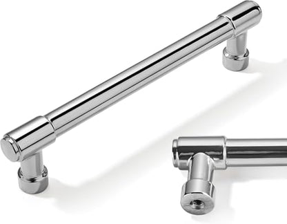 10 Pack Polished Chrome Cabinet Pulls, 3-3/4 Inch(96mm) Hole Centers Cabinet Handles Kitchen Hardware for Cabinets and Drawer - color: Polished Chrome, size: 3-3/4"(96mm) hole center