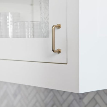 Goo-Ki 6 Pack 2 1/2" Center to Center Champagne Bronze Modern Cabinet Pulls Solid Contemporary Home Improvement Hardware Drawer Pulls Zinc Alloy Kitchen Handles - color: Champagne Bronze, size: 2 1/2'' Center to Center
