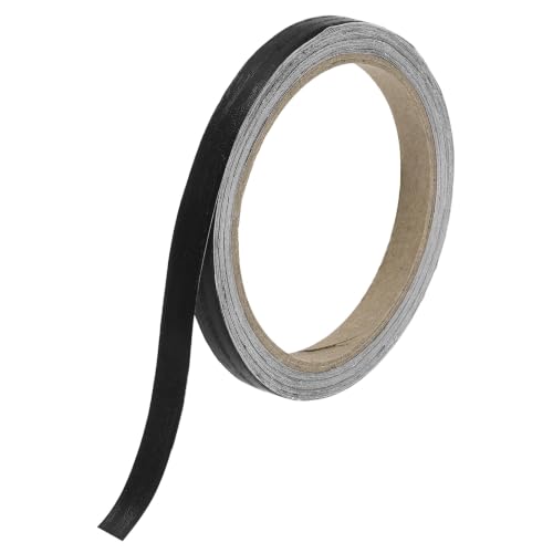 uxcell PVC Edge Banding Tape 3/8" Black Peel Stick Edging Trim - color: Black, size: 3/8"