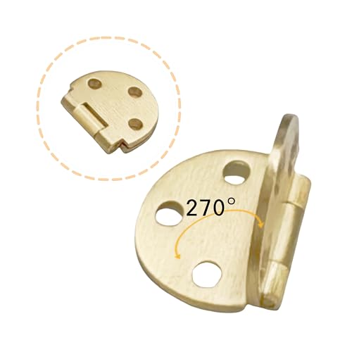 2pcs Solid Brass Hinges, Door Hinge Brass flip Hinges, Folding Tabletop Concealed Hinges, Furniture Hardware with Screws (L:1.85in(47mm)-2Pcs) - size: L:1.85in(47mm)-2Pcs