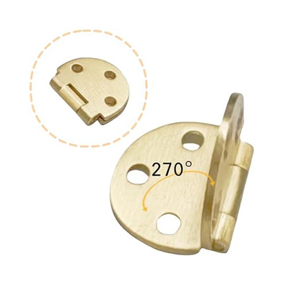 2pcs Solid Brass Hinges, Door Hinge Brass flip Hinges, Folding Tabletop Concealed Hinges, Furniture Hardware with Screws (L:1.85in(47mm)-2Pcs) - size: L:1.85in(47mm)-2Pcs