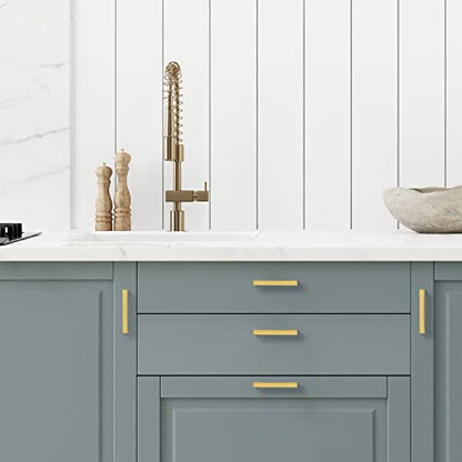 Ravinte Gold Cabinet Pulls, 10 Pack 3-1/2 in Kitchen Cabinet Handles - size: 3-1/2 In Hole Center