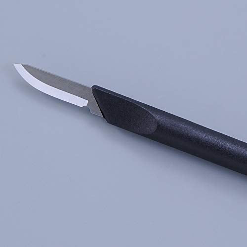 ALLEX Japanese Exacto Craft Knife with Cap Cover [0.8" Curved Blade] - Precision Hobby Knife for Crafting, Art, Model Kit - Sharp Japanese Stainless Steel & Heavy Duty Fixed Blade - Made in Japan - color: Curved Blade