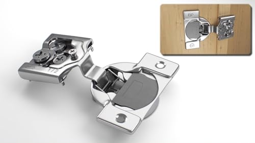 10-Pack 1/2" Overlay Soft Close Face Frame Kitchen Cabinet Hinges - size: 1/2 Inch