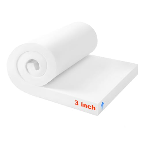 Upholstery Foam 3" x 24" x 72", 1PC High Density ﻿Foam Couch Padding - size: 3" x 24" x 72"