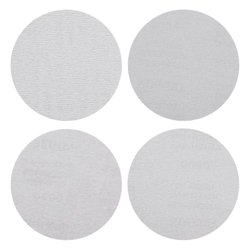 HARFINGTON 20Pcs 5Inch Sanding Disc Hook & Loop White Aluminum Oxide - color: White, size: 5 Inch(320/400/600/800 Grit)
