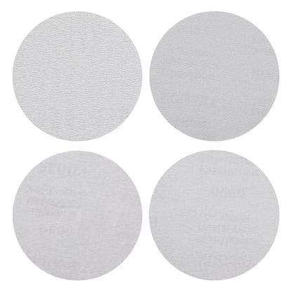 HARFINGTON 20Pcs 5Inch Sanding Disc Hook & Loop White Aluminum Oxide - color: White, size: 5 Inch(320/400/600/800 Grit)