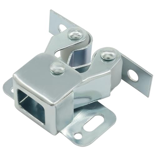 24Pcs Alloy Steel Double Roller Catches, Silver - color: Silver