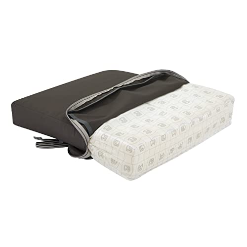 Classic Accessories Ravenna Seat Cushion, 17" W x 15" D x 2" Thick, Dark Taupe - color: Dark Taupe, size: 17"W x 15"D x 2"Thick