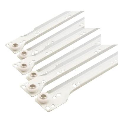 Prime-Line R 7210 Drawer Slide Kit, 15-3/4 in., White, 1 Pair (Pack of 3) - size: 15-3/4 in. (Pack of 3)