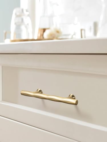 7.56" c-c Champagne Bronze Cabinet Pulls Hammered Drawer Pulls Zinc Alloy - color: Champagne Bronze, size: 3"(76mm) Center to Center