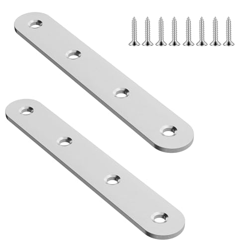 2pcs 122mm Flat Plate Straight Brackets - size: 2Pcs 122 Straight