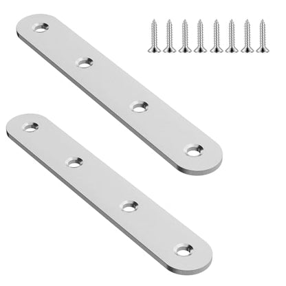 2pcs 122mm Flat Plate Straight Brackets - size: 2Pcs 122 Straight