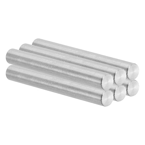 PATIKIL 8mm x 70mm Dowel Pin Stainless Steel, 6 Pcs 304 Stainless Steel Pegs Shelf Pins Rod Support Metal Fasten Elements for Shelves Furniture Fixing Component, Silver - size: 8mm x 70mm