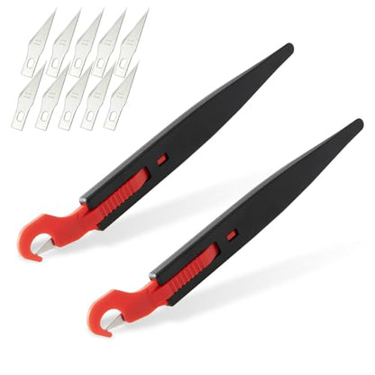 Gomake Vinyl Wrap Guard Cutter Knife Window Tinting Cutter Precision Automotive Safety Cutting Tool for Car Wrapping, Window Tinting,Decals,Signs, Wrap Film and Other Car Vinyl Cutting (W204)