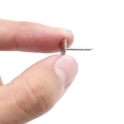 Piutouyar 100 Pcs Daisy Antique Silver Upholstery Tacks, 11x16mm Tacks - color: Silver