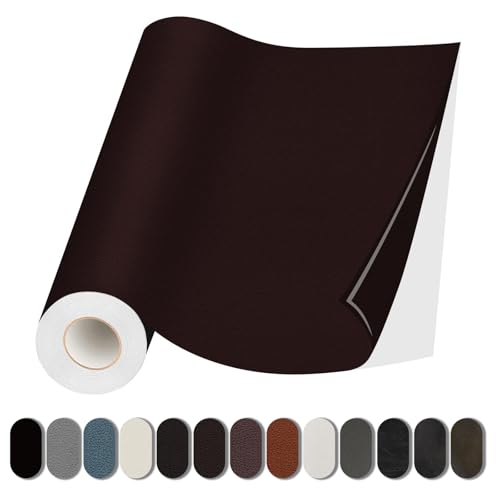 Lifeshoon Leather Repair Patches, Self Adhesive Vinyl for Couches Furniture - color: Coffee, size: 3.5X79 inch