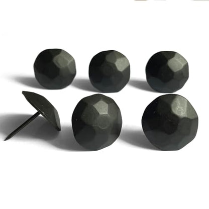 60PCS Large Round 1-inch Matte Black Upholstery Tacks,D25mmxL26mm Long - color: D25mmxl26mm Matte Black