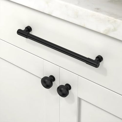 10 Pack Matte Black Cabinet Pulls 7.5 Inch(192mm) Kitchen Cabinet Handles Cabinet Hardware for Drawer Pulls - color: Matte Black, size: 7.5" Hole Center