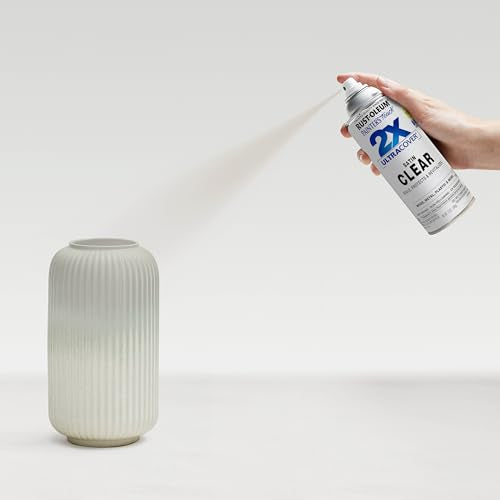 Rust-Oleum Painter's Touch 2X Ultra Cover Spray Paint, Satin Clear - color: Satin Clear, size: 12 Ounce (Pack of 1)