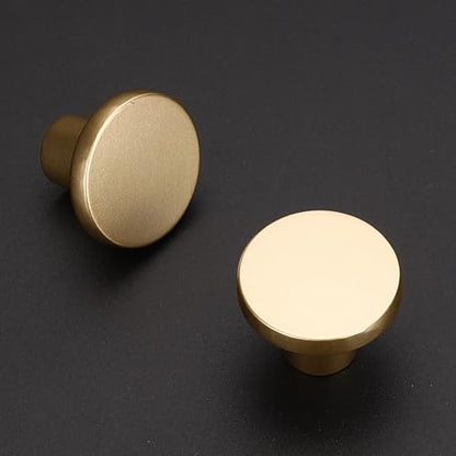 Ravinte Cabinet Knobs, 10 Pack Sandy Gold Dresser Drawer Pulls, 1-1/5 Inch - color: Sandy Gold