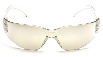 Pyramex Intruder Safety Eyewear Clear Frame Full Foam Padding Clear Anti-Fog Lens - color: White, style: Standard
