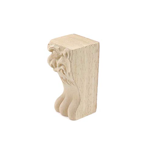 T Tulead 4PCS Wood Furniture Legs Sofa Couch Ottoman Legs Unfinished Cabinet Feet 100mm/3.94" Height Chair Table Legs - size: Height:3.94"